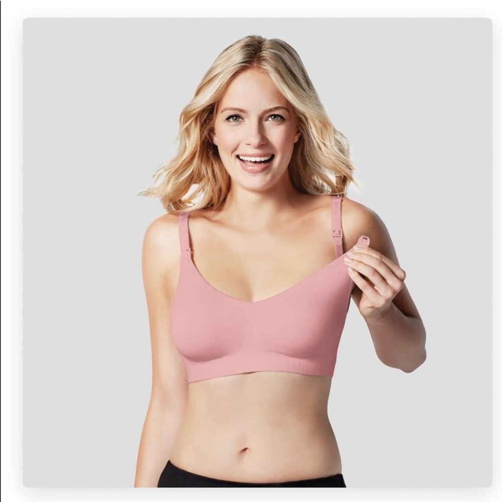 NEW Bravado Silk Seamless nursing bra sz M blush